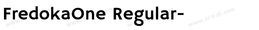 FredokaOne Regular字体转换